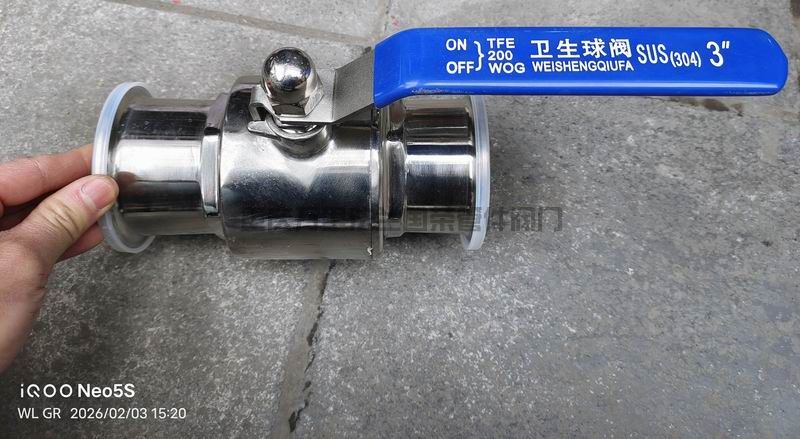 Q81F-10P快装卡盘直通球阀 不锈钢304(图4)