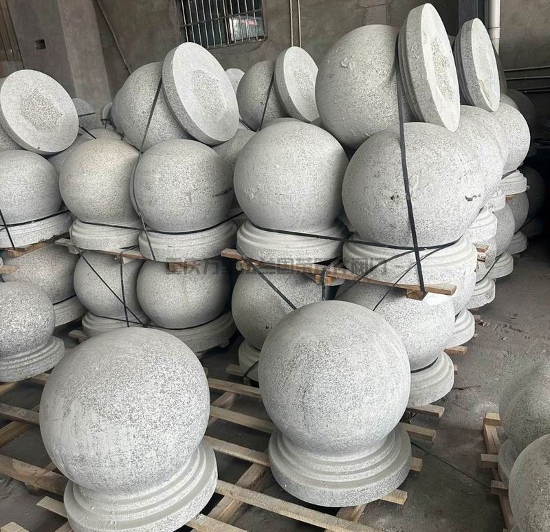 挡车石球 墩子 路障石球 挡车圆球 拦路阻车石墩(图2)