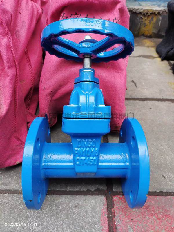 Z45X-16Q球墨铸铁暗杆软密封法兰闸阀 QT450(图2)