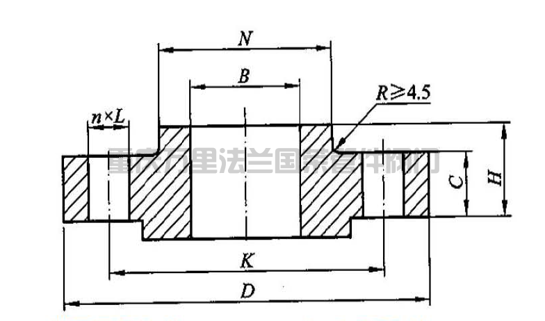 美标不锈钢带颈平焊法兰 S30408 06Cr19Ni10 (图4)
